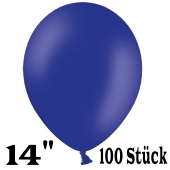 Große Luftballons, blau, Größe 14", 100 Stück