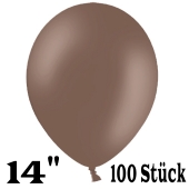 Große Luftballons, braun, Größe 14", 100 Stück
