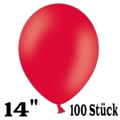 Große Luftballons, rot, Größe 14", 100 Stück