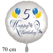 Großer Luftballon zum 5. Geburtstag, Happy Birthday - Balloons