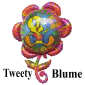 Großer Luftballon aus Folie: Tweety Blume