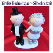 grosses-hochzeitspaar-silberhochzeit-tischdekoration