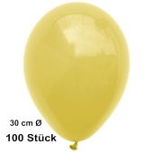 Luftballon Gelb, Pastell, gute Qualität, 100 Stück