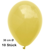 Luftballon Gelb, Pastell, gute Qualität, 10 Stück