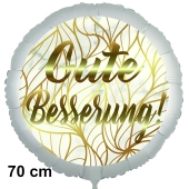 Gute Besserung! Luftballon, golden lines, aus Folie, 70 cm, mit Ballongas