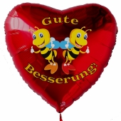 Gute Besserung, Luftballon aus Folie mit Ballongas, Bienen - Thumps up