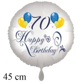 Luftballon zum 70. Geburtstag, Happy Birthday - Balloons