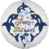 Happy Birthday Delfine Kindergeburtstag Luftballon