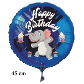 Happy Birthday Elefant Kindergeburtstag Luftballon mit Helium