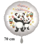 Happy Birthday Großer Kindergeburtstag Luftballon mit Panda Bären
