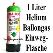 Helium Ballongas Einwegflasche 1 Liter