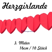 Herzgirlande-Rot-16cm