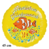 Herzlichen Glückwunsch Clownfisch Kindergeburtstag Luftballon