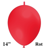 Ketten-Luftballons, rot, 100 Stück, 14"