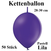 Ketten-Luftballons, lila, 50 Stück, 12"
