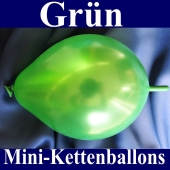 Kleine Kettenballons, Girlanden-Luftballons Mini, Grün-Metallic