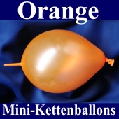 Kleine Kettenballons, Girlanden-Luftballons Mini, Orange-Metallic