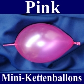 Kleine Kettenballons, Girlanden-Luftballons Mini, Pink-Metallic