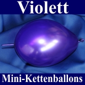 Kleine Kettenballons, Girlanden-Luftballons Mini, Violett-Metallic