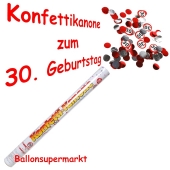 Konfettikanone Verkehrsschild 30
