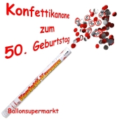 Konfettikanone Verkehrsschild 50