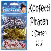 Pirat, Konfetti Streudekoration, Partydekoration, 3 Sorten Streukonfetti