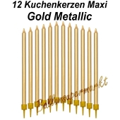 Kuchenkerzen Maxi Gold