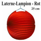 Laterne-Lampion Rot, 25 cm