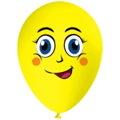 Luftballon Gesicht, lächelnder Emoji, 1 Stück