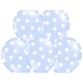 Luftballons Baby Blue Dots, zur Geburt 