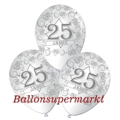 Luftballon 25 Jahre zur Silbernen Hochzeit