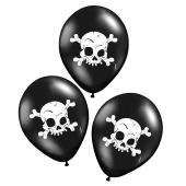 Luftballons Halloween, Totenkoepfe, Skull Dekoration