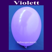 Luftballons 14-18 cm, kleine Rundballons aus Latex, Violett, 100 Stück