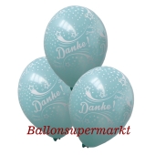 Motiv-Luftballons Danke, mintgrün