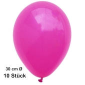 Luftballon Fuchsia, Pastell, gute Qualität, 10 Stück