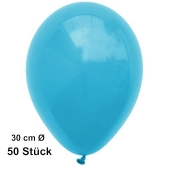 Luftballon Türkis, Pastell, gute Qualität, 50 Stück