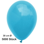 Luftballon Türkis, Pastell, gute Qualität, 5000 Stück