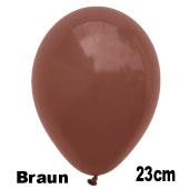 Luftballons 23 cm, Braun, 10 Stück