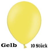 Luftballons 23 cm, Gelb, 10 Stück