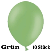 Luftballons 23 cm, Grün, 10 Stück