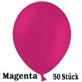 Luftballons 23 cm, Magenta, 50 Stück