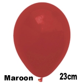 Luftballons 23 cm, Maroon, 10 Stück