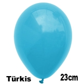 Luftballons 23 cm, Türkis, 10 Stück