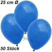 Luftballons 25 cm, Blau, 50 Stück