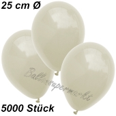 Luftballons 25 cm, Elfenbein, 5000 Stück 