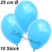 Luftballons 25 cm, Himmelblau, 10 Stück 