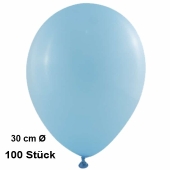 Luftballon Babyblau, Pastell, gute Qualität, 100 Stück