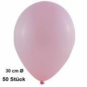 Luftballon Babyrosa, Pastell, gute Qualität, 50 Stück