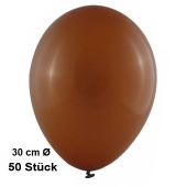 Luftballon Chocolate, Pastell, gute Qualität, 50 Stück