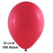 Luftballon Rubinrot, Pastell, gute Qualität, 100 Stück